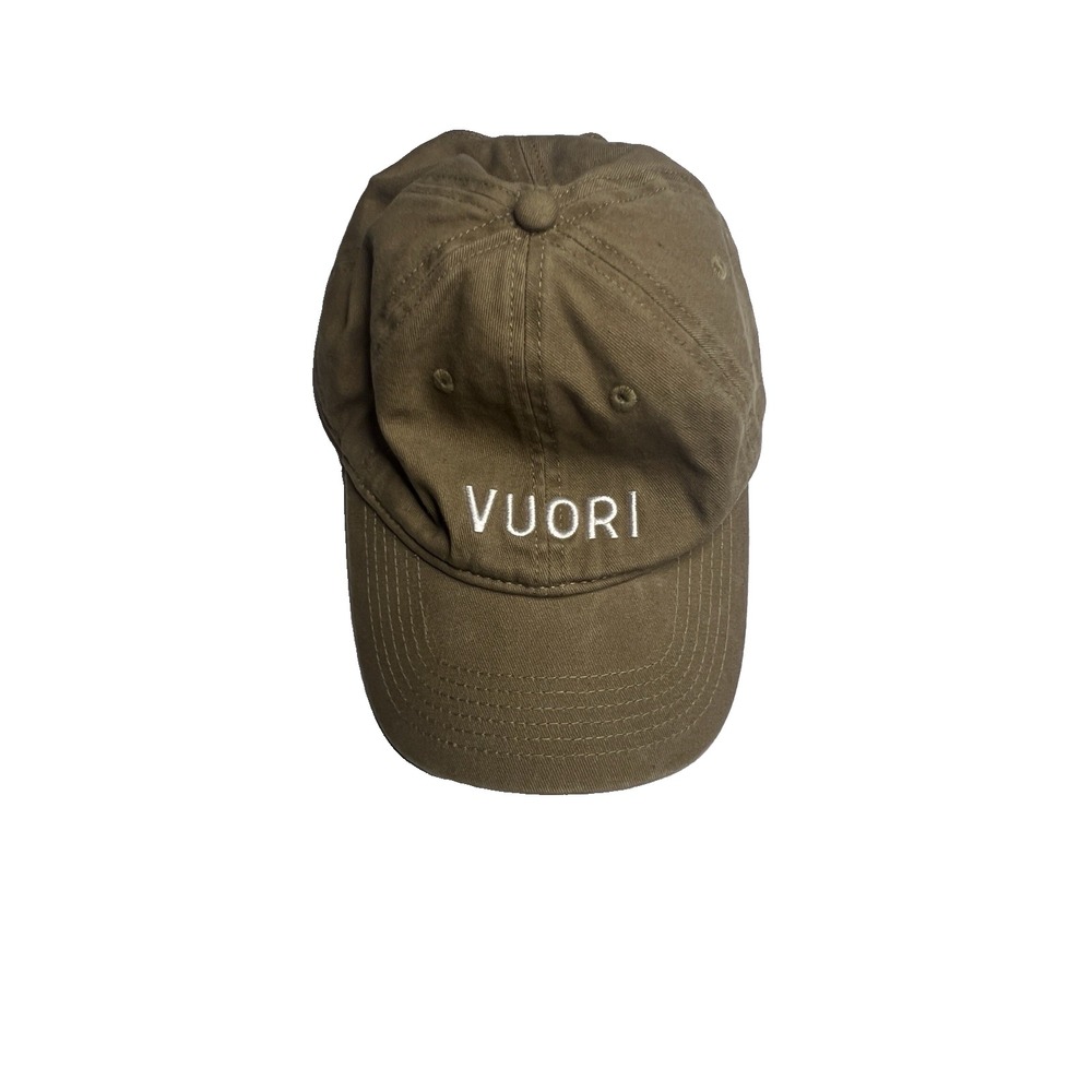 Vuori Hat Adults Strapback Beige Tan Adjustable One Size Cotton Baseball Cap